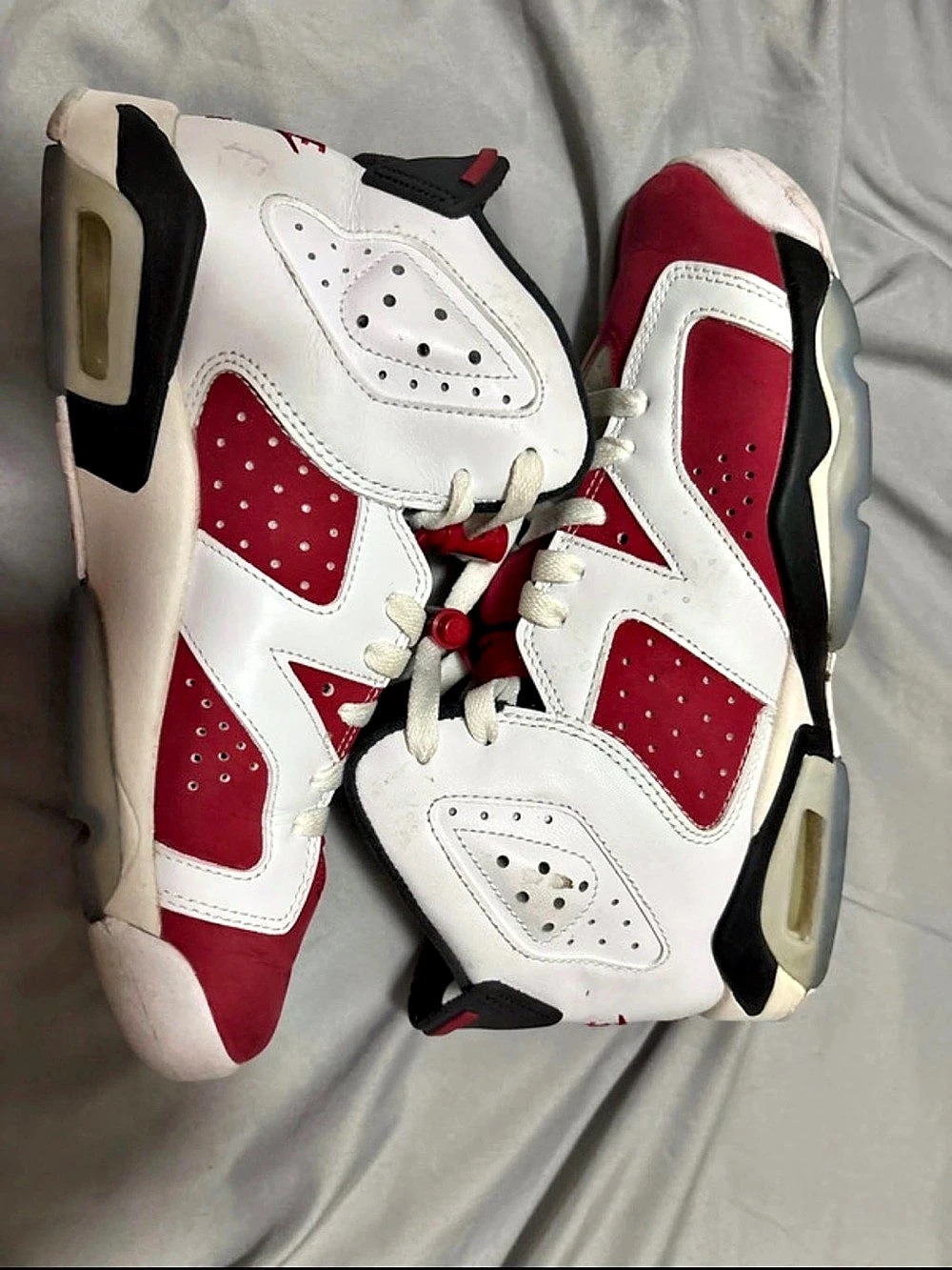Nike Air Jordan 6 Retro Red White US 6Y Sneakers